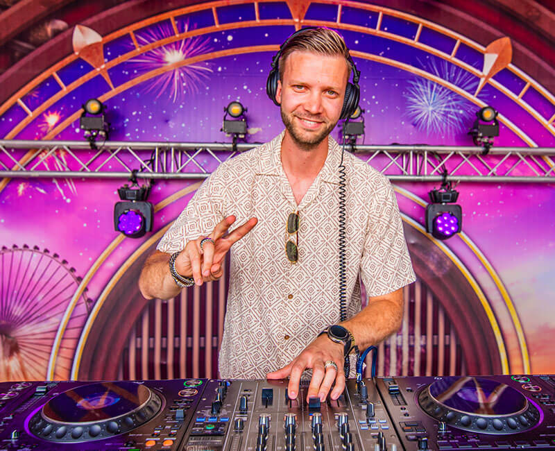 Jordy van Lunsen, naast Team Lead Product & Process Development ook actief als DJ Jackin’Jordy