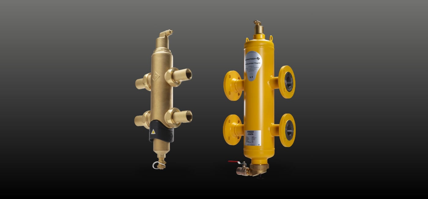 SpiroCross - lucht-en vuilafscheiders met hydraulisch balancering