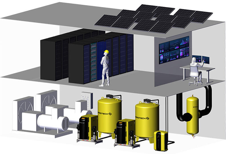 Innovatieve oplossingen van Spirotech die zijn toegepast in Datacenters