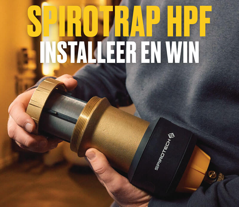 Optimale bescherming voor je warmtepomp, koop een SpiroTrap HPF en win!