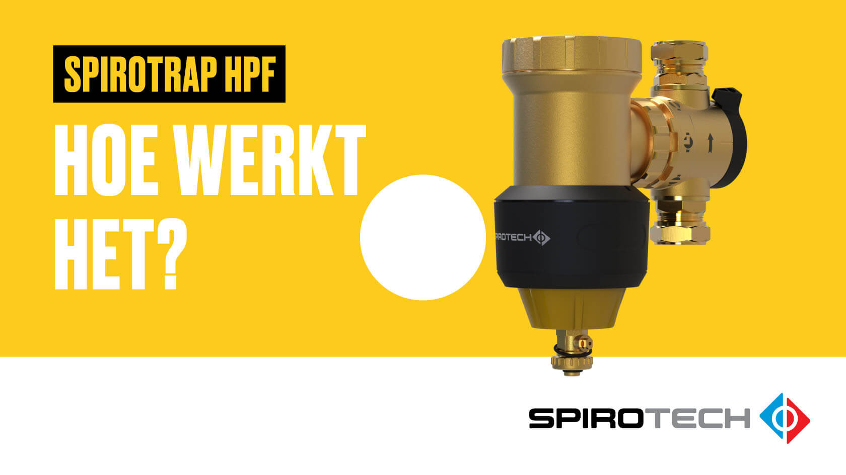 Bekijk hier hoe de SpiroTrap HPF voor warmtepompinstallaties werkt!